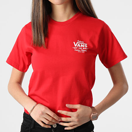 Vans Tee Shirt Femme Holder ST A3HZFDS81 Rouge