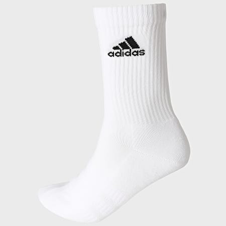 Adidas Sportswear - Set di 3 paia di calzini Cush Crew DZ9355 nero bianco grigio erica