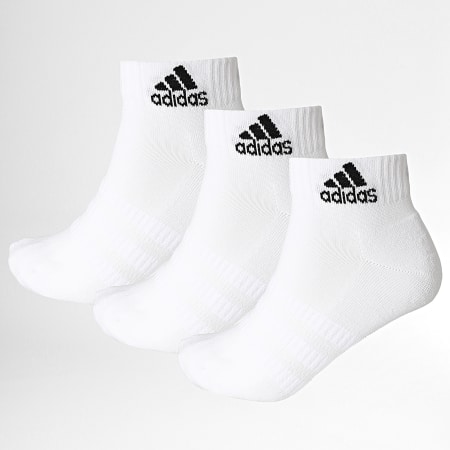 Adidas Sportswear - Lot De 3 Paires De Chaussettes Cush Ankle DZ9365 Blanc