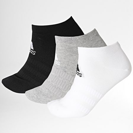 Adidas Sportswear - Lot De 3 Paires De Chaussettes Light Low DZ9400 Blanc Noir Gris Chiné