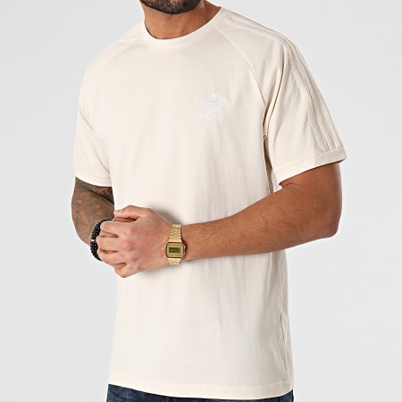Adidas Originals - Tee Shirt A Bandes 3 Stripes GN4187 Ecru