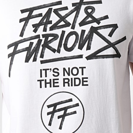 Fast & Furious - Tee Shirt It's Not The Ride Blanc
