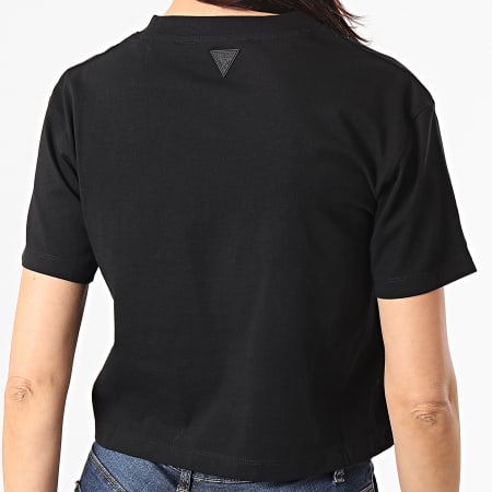 Guess - Tee Shirt Crop Femme O1GA06-K8HM0 Noir