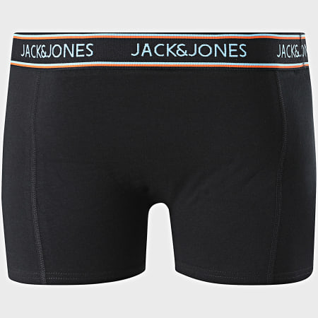 Jack And Jones - Lot De 3 Boxers Summer Paper Noir Blanc Orange Floral