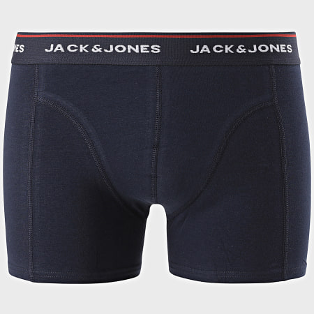 Jack And Jones - Lot De 3 Boxers Y/D Rose Bleu Marine