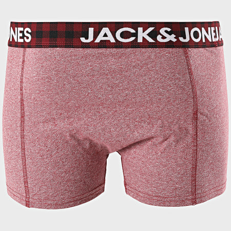 Jack And Jones - Lot De 3 Boxers Monty Noir Bordeaux