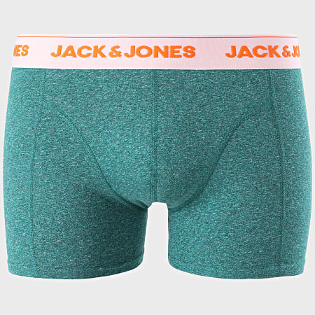 Jack And Jones - Set di 3 boxer Super Twist screziato azzurro screziato verde screziato grigio screziato