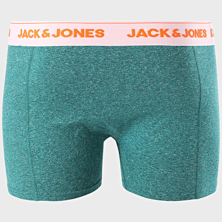 Jack And Jones - Lot De 3 Boxers Super Twist Bleu Clair Chiné Vert Chiné Gris Chiné