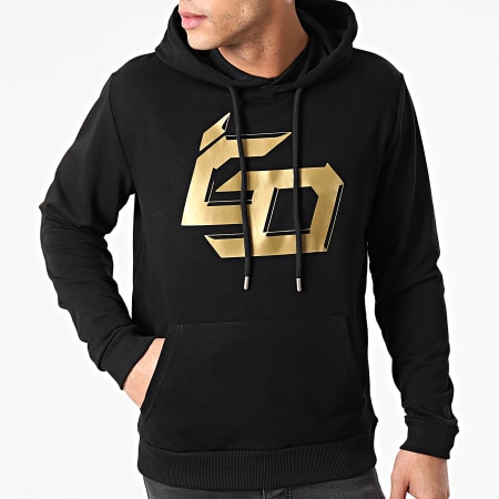 S-Pion - Logo Hoodie Zwart Goud