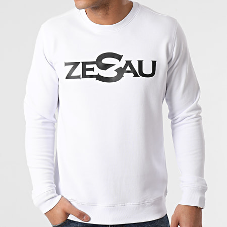 Zesau - Sweat Crewneck Logo Blanc