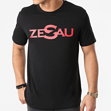 Zesau - Maglietta Logo Nero Rosso