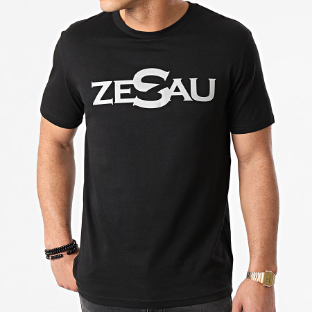 Zesau - Tee Shirt Réfléchissant Logo Noir