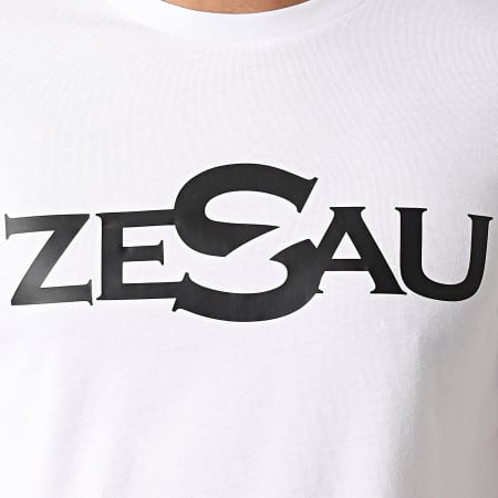 Zesau - Tee Shirt Logo Blanc