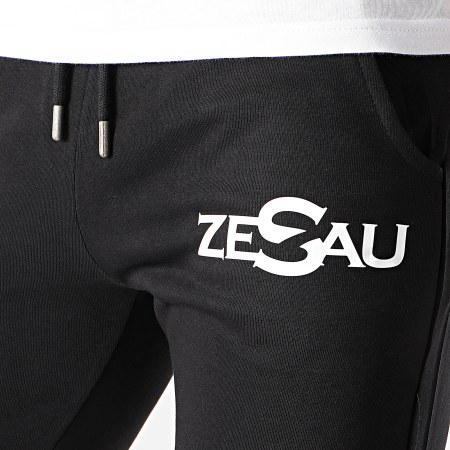 Zesau - Pantalón Jogger Logo Negro