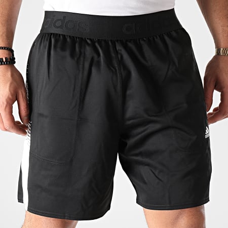 Adidas Sportswear - Short Jogging A Bandes M AT GM2098 Noir