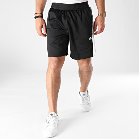 Adidas Sportswear - Short Jogging A Bandes M AT GM2098 Noir