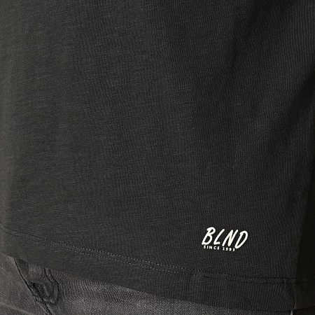Blend - Tee Shirt Pocket Manica lunga 20703060 Heather Nero