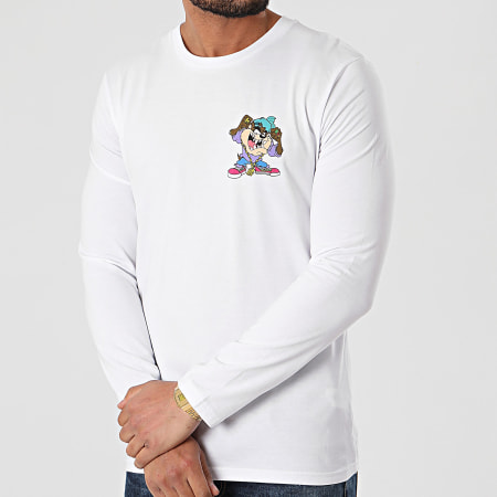 Looney Tunes - Street Taz Camiseta de manga larga blanca