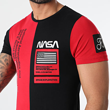 Final Club - Nasa Half Colors Edición Limitada Camiseta Negro Rojo