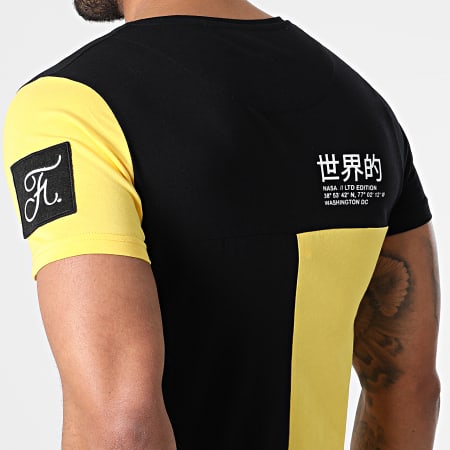 Final Club - Nasa Half Colors Edición Limitada Camiseta Negro Amarillo
