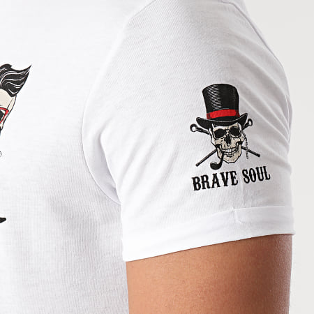 Brave Soul - Tee Shirt 69 Blinder Blanc