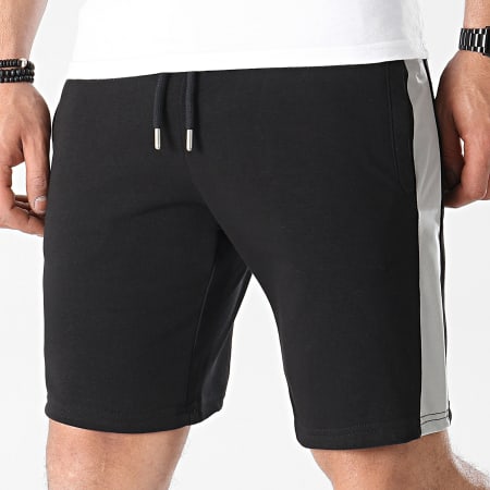 LBO - Pantaloncini da jogging con nastro riflettente 1500 nero