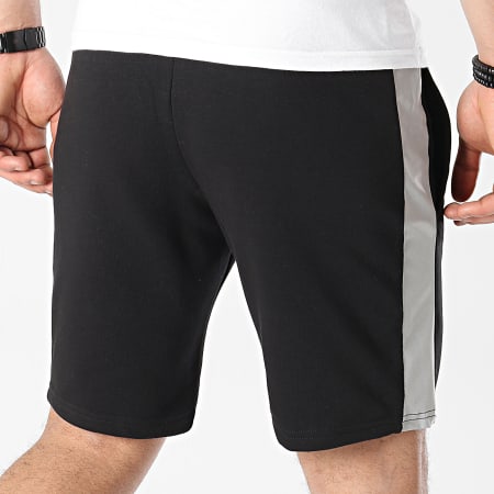 LBO - Shorts de jogging 1500 con rayas reflectantes negro