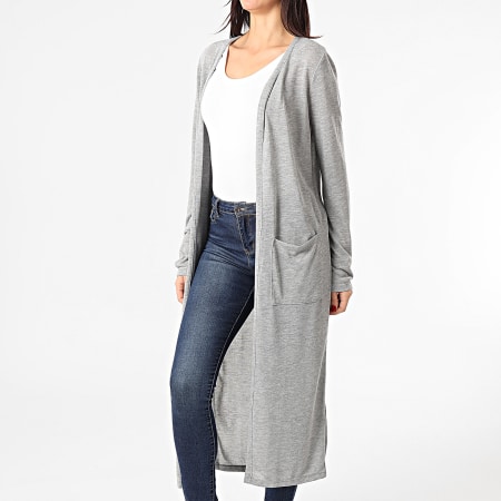 Noisy May - Cardigan Femme Molly Gris Chiné