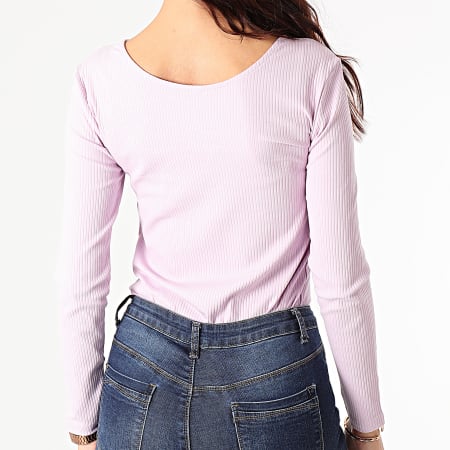 Only - Top donna a maniche lunghe Simple Life Mauve