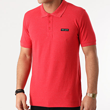 Teddy Smith - Polo Manches Courtes Nark 11314792D Rouge Chiné