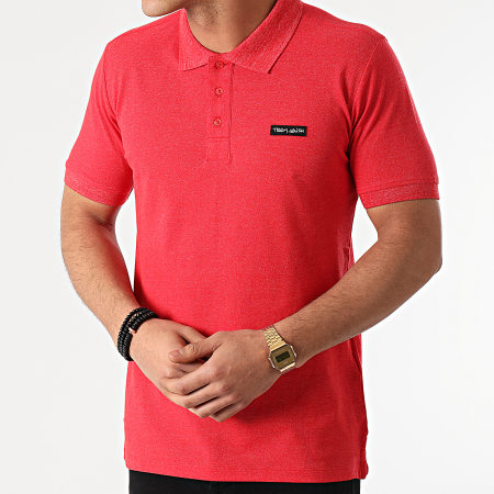Teddy Smith - Polo Manches Courtes Nark 11314792D Rouge Chiné