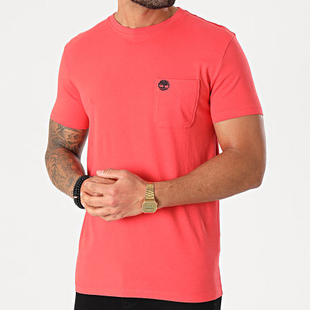 Timberland - Tee Shirt A Poche A2CQY Rouge