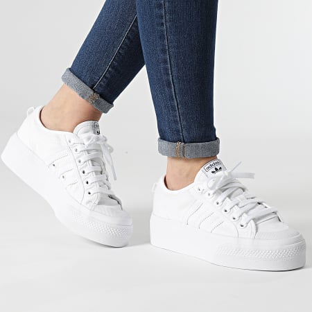 Adidas Originals - Baskets Femme Nizza Platform FV5322 Footwear White