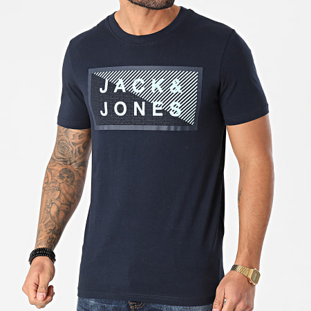 Jack And Jones - Maglietta Shawn Navy