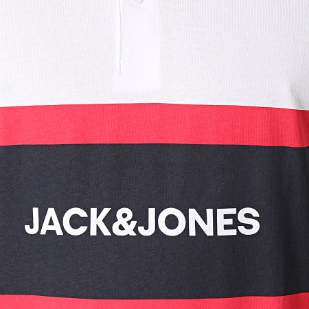 Jack And Jones - Polo a manica corta Shake Bianco Nero