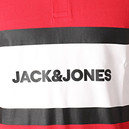 Jack And Jones - Polo Manches Courtes Shake Rouge Blanc