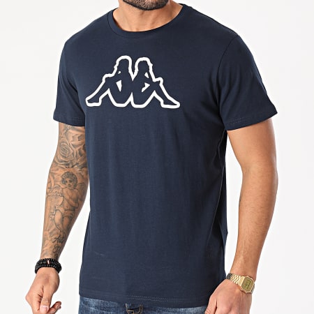 Kappa - Tee Shirt Logo Cromen 3112GNW Bleu Marine