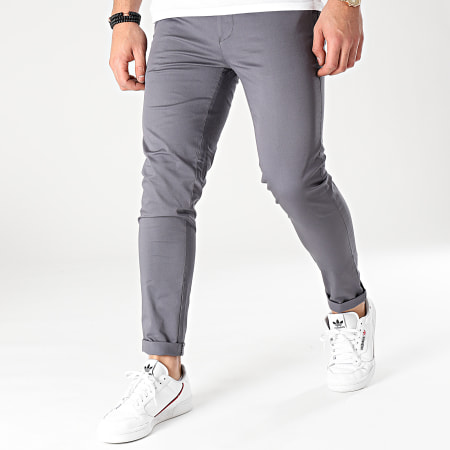 Mackten - MKP137 Pantaloni chino grigio antracite