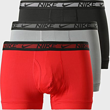 Nike - Lot De 3 Boxers Flex Micro KE1029 Noir Gris Rouge