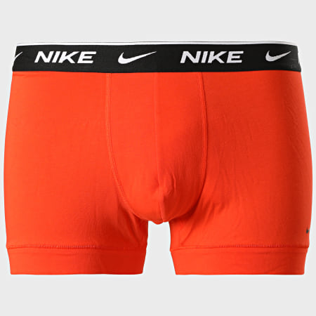 Nike - Lot De 2 Boxers Everyday Cotton Stretch KE1085 Orange Vert Kaki