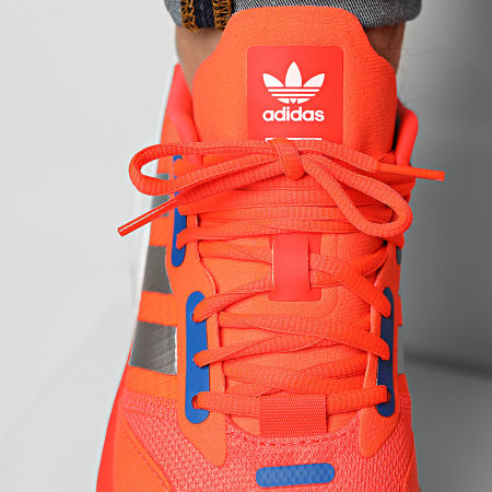 Adidas Originals - Baskets ZX 1K Boost H68727 Solar Red Silver Metallic Footwear White