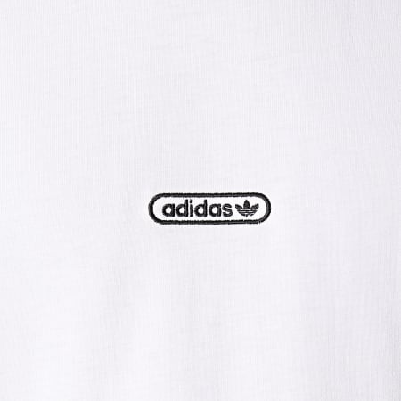Adidas Originals - Tee Shirt Manches Longues Linear Repeat GN3880 Blanc