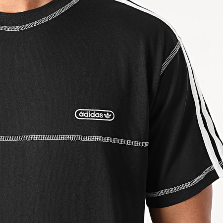Adidas Originals - Tee Shirt A Bandes Contrast Stitch GN3886 Noir
