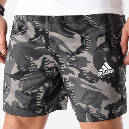 Adidas Sportswear - Short Jogging Camouflage GP2660 Gris Anthracite
