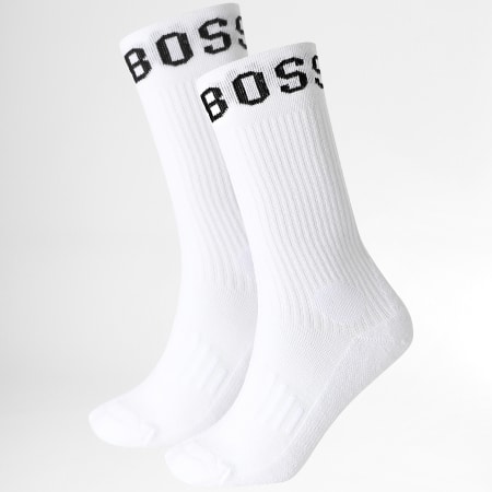 BOSS - Confezione da 2 paia di calzini sportivi 50388454 bianco