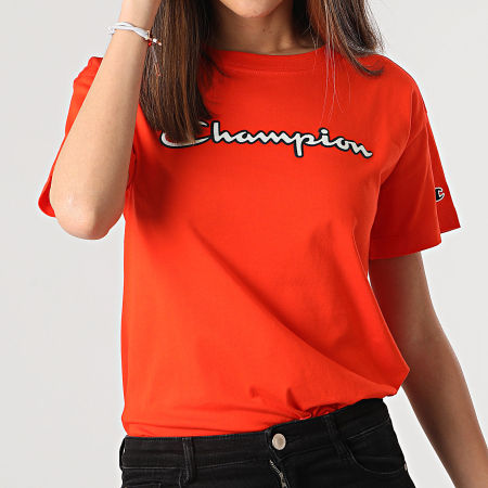 Tee shirt champion rouge femme new arrivals