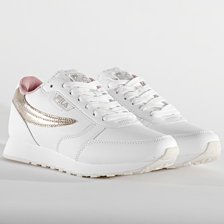 Fila Baskets Femme Orbit Low 1011222 White Gold LaBoutiqueOfficielle