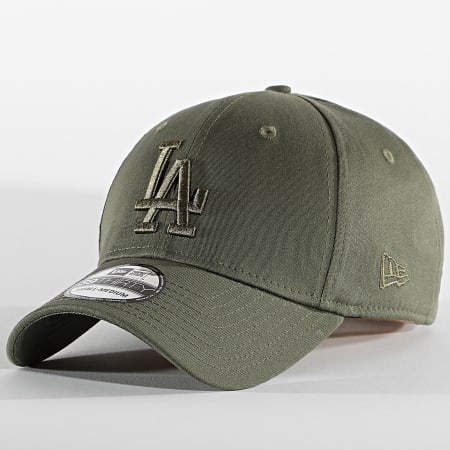 New Era - Casquette Fitted 39Thirty League Essential 60112579 Los Angeles Dodgers Vert Kaki
