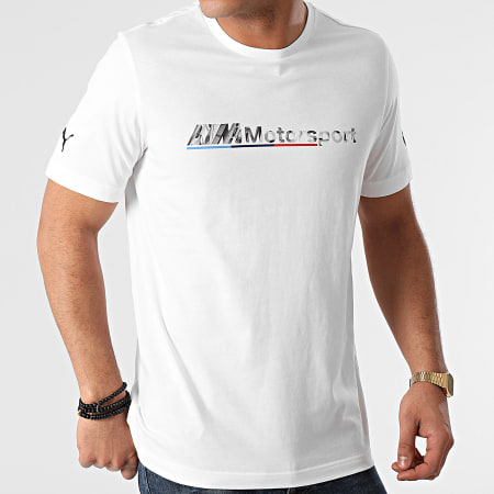 Puma - Tee Shirt BMW MMS Logo 599529 Blanc