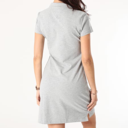 Tommy Hilfiger - Robe Polo Femme Manches Courtes 7949 Gris Chiné